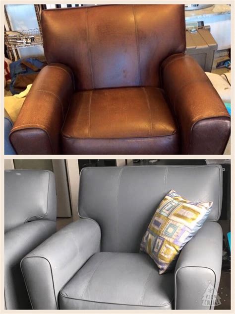 painting faux leather chairs